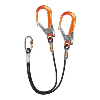 Longe de connexion double drisse cossée gainée équipée de 1xNM16NS + 2xNM28N - NLDY AC