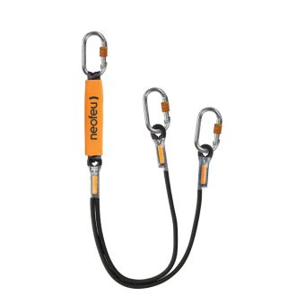 Absorbeur d’énergie avec longe drisse double intégrée et équipée de 3 connecteurs NM16NS - NDYAT-AA