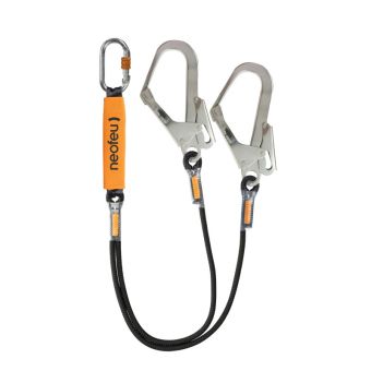 Absorbeur d’énergie avec longe drisse double intégrée et équipée de 1xNM16NS + 2xNM24N - NDYAT-AB