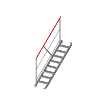 Escalier droit inclinaison 45°