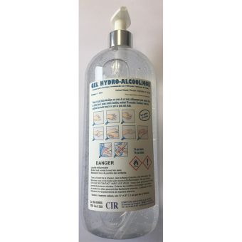 Gel hydroalcoolique en bidon de 1L avec pompe doseuse