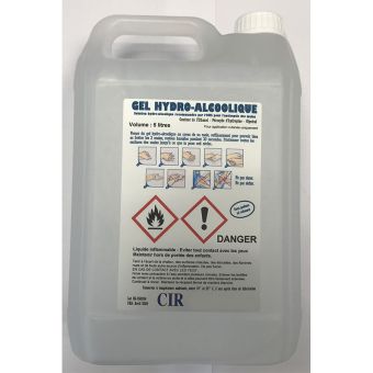 Gel hydroalcoolique en bidon de 5L