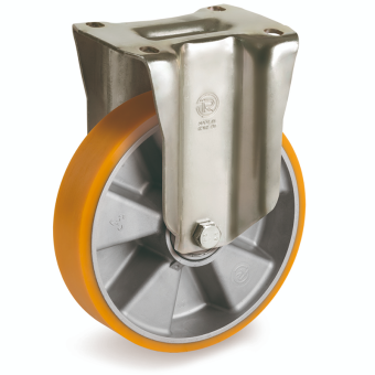 Jeu de roulettes Polyuréthane 160mm pour benne auto-basculante