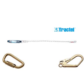 Longe drisse simple avec absorbeur d'énergie - 1 connecteur M11 + 1 connecteur M53 - TRACTEL