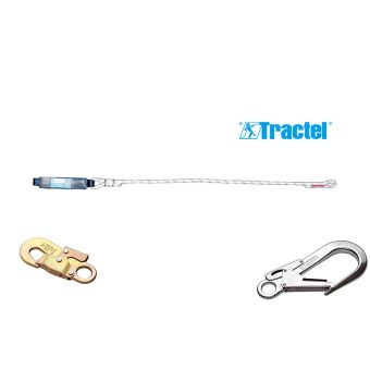 Longe drisse simple avec absorbeur d'énergie - 1 connecteur M41 + 1 connecteur M51 - TRACTEL 