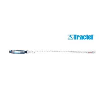 Longe drisse simple avec absorbeur d'énergie - extrémités bouclées nues - TRACTEL 