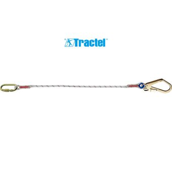 Longe en drisse d’assujettissement - 1 x connecteur M10 + 1 x connecteur M53 - TRACTEL 