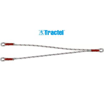 Longe en drisse double d’assujettissement - sans connecteur - TRACTEL