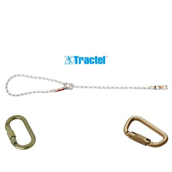 Longe de maintien drisse réducteur - 1 x connecteur M10 + 1 x connecteur M11 - TRACTEL