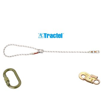 Longe de maintien drisse réducteur - 1 x connecteur M10 + 1 x connecteur M41 - TRACTEL
