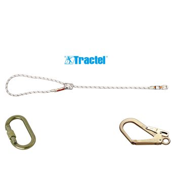 Longe de maintien drisse réducteur - 1 x connecteur M10 + 1 x connecteur M53 - TRACTEL