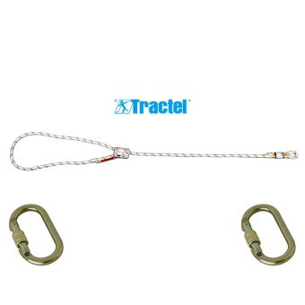 Longe de maintien drisse réducteur - 2 connecteurs M10 - TRACTEL