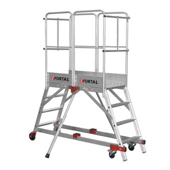 Escabeau roulant MRD double accès - longueur: 1105mm