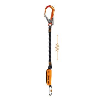 Absorbeur d'énergie avec longe élastique extensible équipée de 1x NM16NS + 1x NM28N- NEA17AC