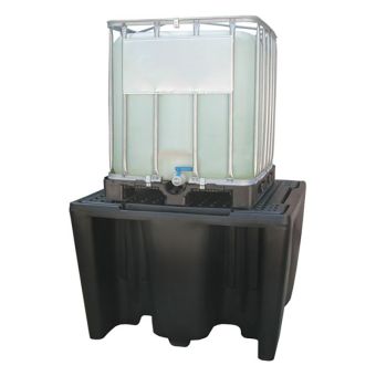 Bac de rétention 1 IBC avec caillebotis amovible (1100 L)