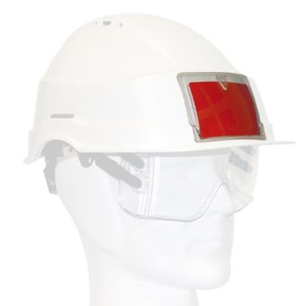 Porte-badge rigide avec scratch autocollant pour adaptation sur casques AUBOUEIX (Default)