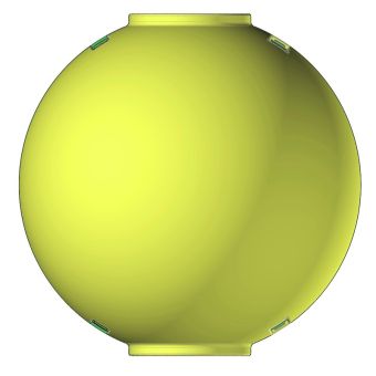 Sphère de protection pour rosace inutilisée