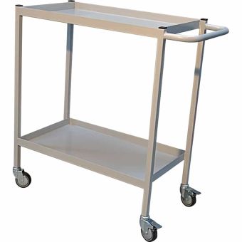 Chariot acier avec rebords 