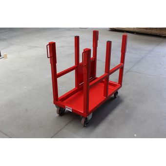 Chariot décontaminable de manutention et stockage horizontal de tube d'échafaudage V4